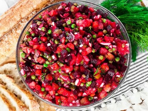 kā pagatavot vinegretu, ievērojot olbaltumvielu diētu